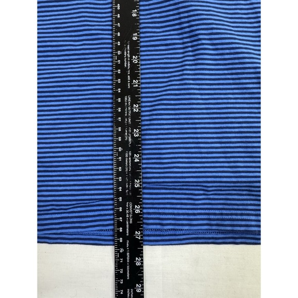 Southern Tide Skipjack Stretch Polo Shirt Mens M Medium Blue Striped Golf - Picture 6 of 7